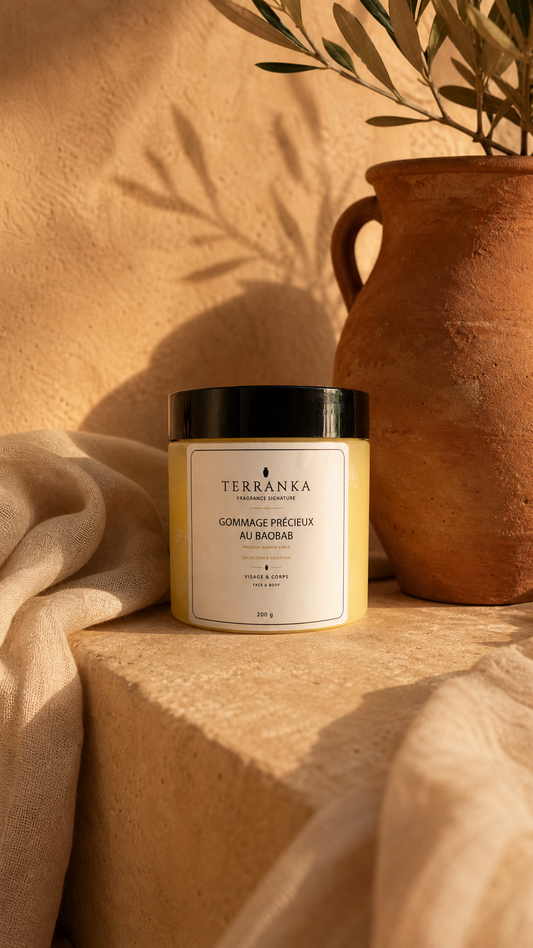 Gommage  visage et corps au Baobab Exfoliant haut de gamme TERRANKA 200 g