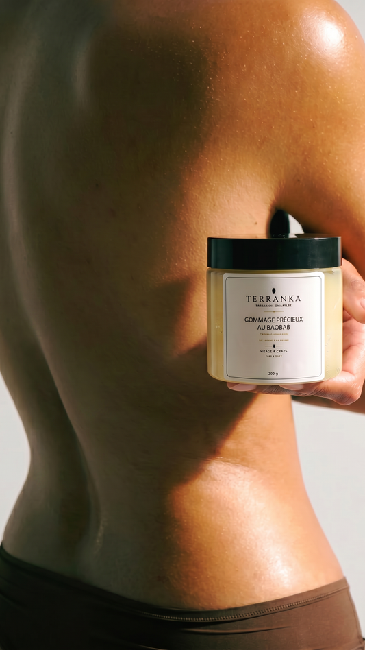 Gommage  visage et corps au Baobab Exfoliant haut de gamme TERRANKA 200 g
