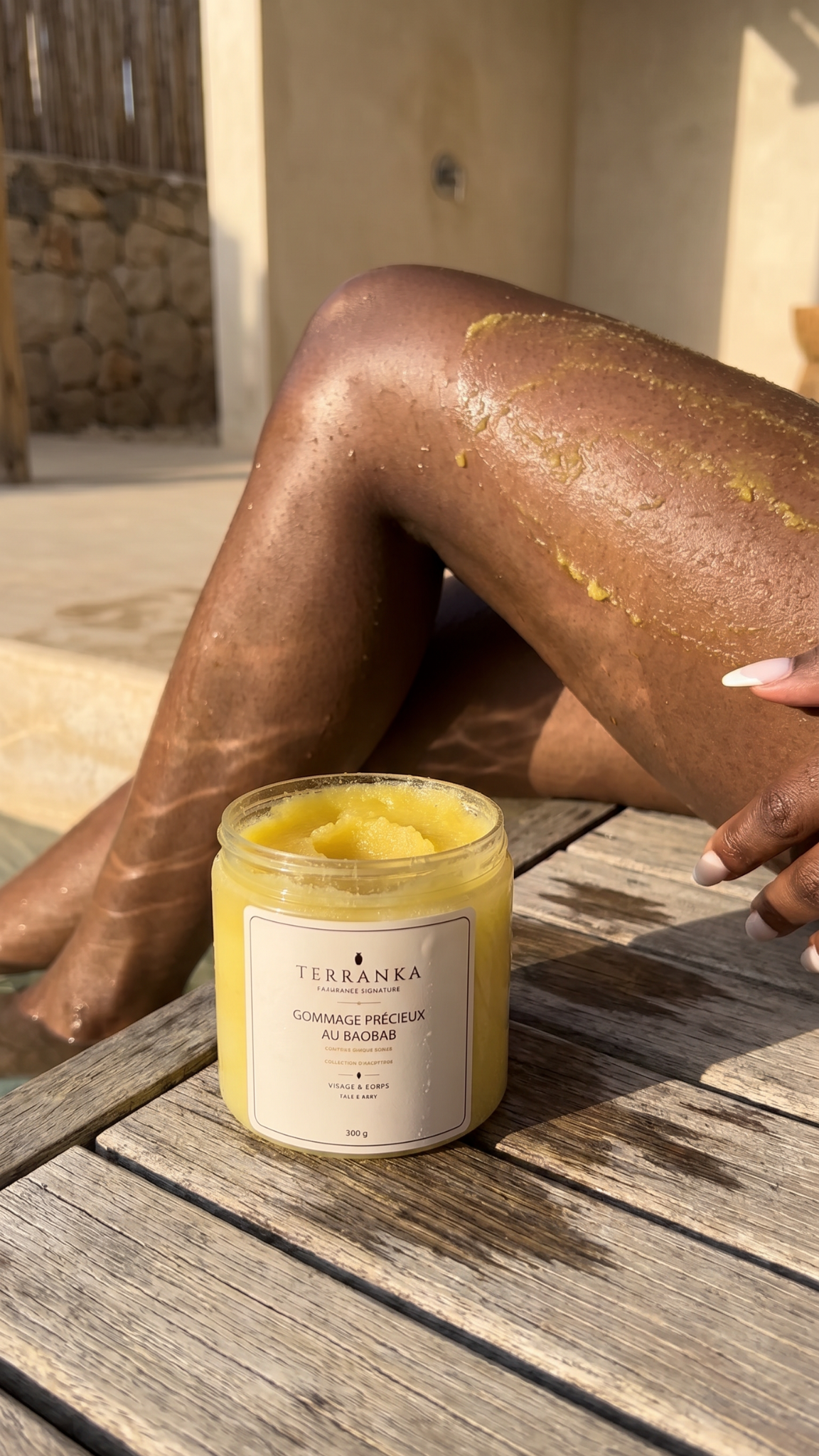 Gommage  visage et corps au Baobab Exfoliant haut de gamme TERRANKA 200 g